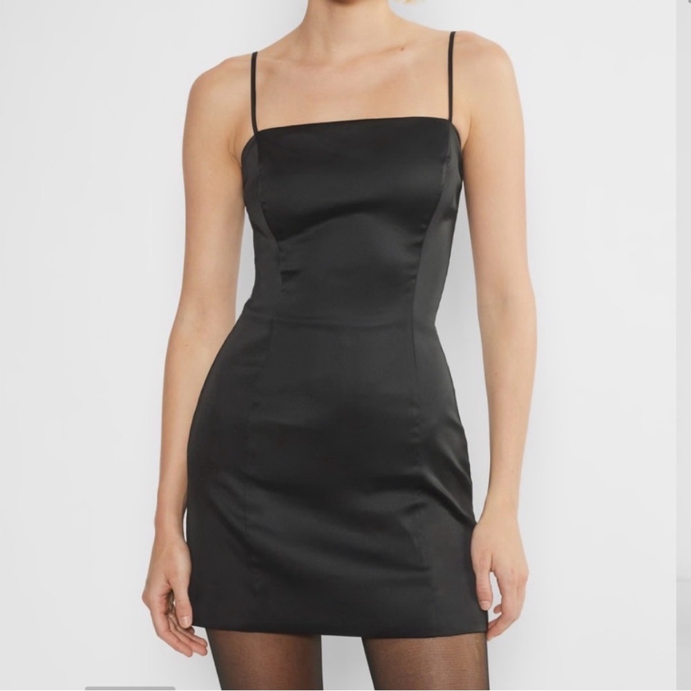 Aritzia Sunday Best Satin Shimmer Dress